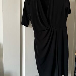 Banana Republic Black Faux Wrap Dress